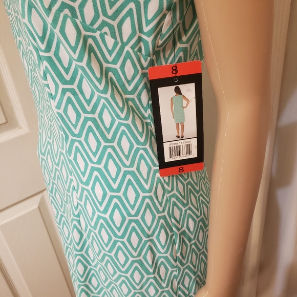 NEW! Mario Serrani Sleeveless Shift Dress- 8 - Picture 10 of 13